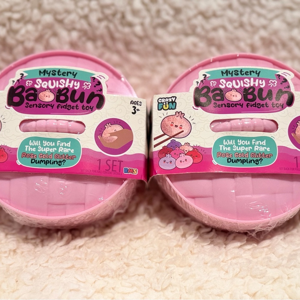 2 - Squishies Viral Squishy Dumpling BAO BUN Valentines Day GLITTER MYSTERY 💕